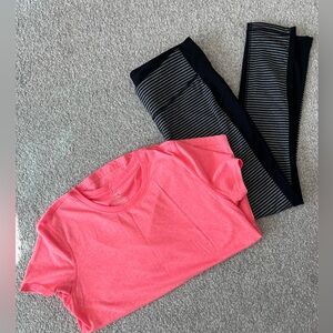 EUC Activewear Bundle Size Large. Danskin Top & 90 Degree By Reflex Leggings.
